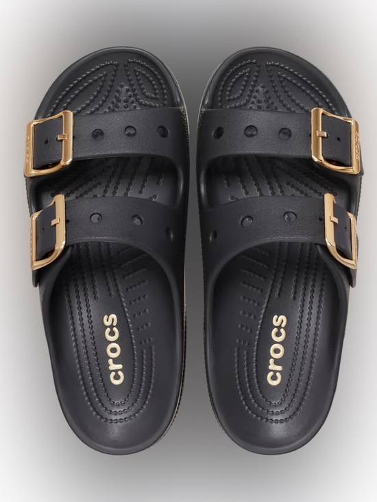 CROCS Metallic Buckle Saturday Sandal NWT - Picture 2 of 4